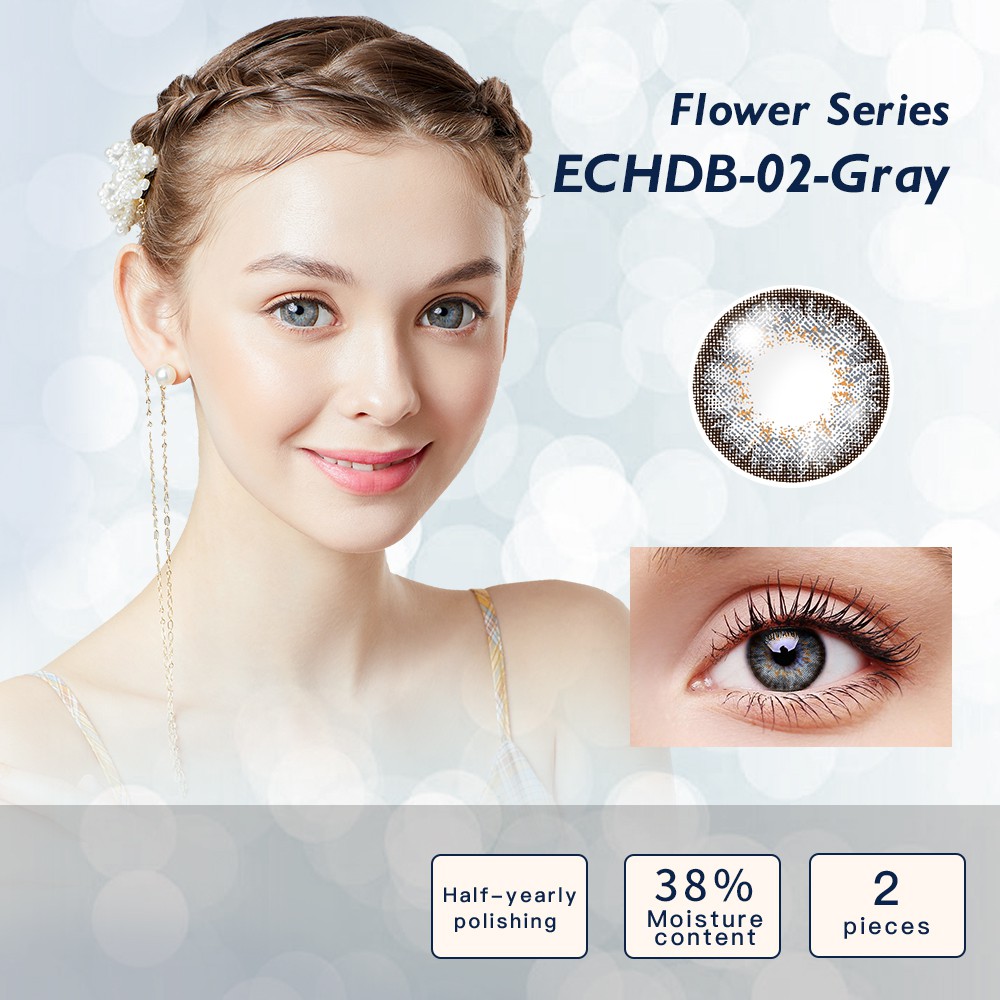 Kính áp tròng Elliecoo Series Flower đường kính 14.5mm nhiều màu sắc tùy chọn sử dụng trong nửa năm