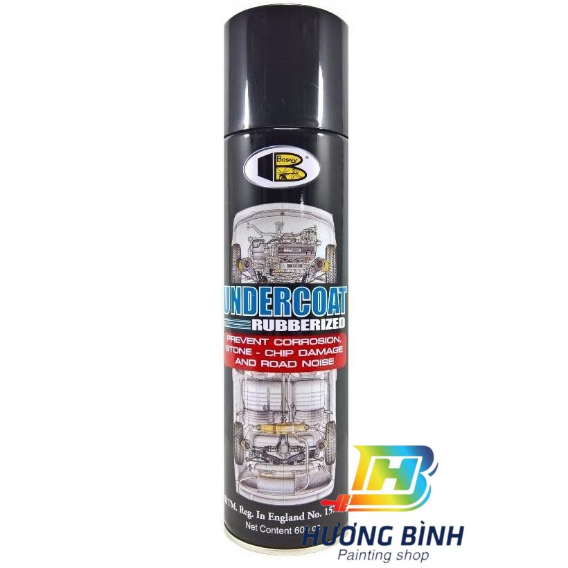 Sơn xịt Bosny Undercoat B104 ( Sơn xịt gầm xe ôtô)