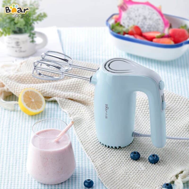 Máy đánh trứng Bear DDQ-B02P5 bản quốc tế, công suất lớn đánh trứng bột siêu bông, lỗi 1 đổi 1