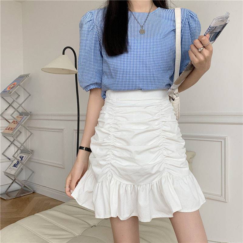 Quà tặng Chân váy đuôi cá dáng ngắn chất voan | BigBuy360 - bigbuy360.vn