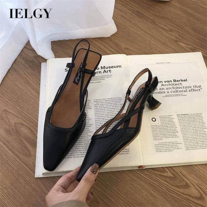 Giày cao gót IELGY mũi nhọn kiểu Pháp thời trang cho nữ