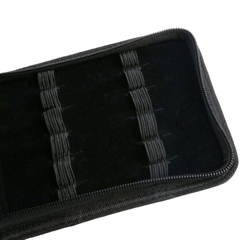 Túi da chia 12 ngăn đựng bút tiện lợi