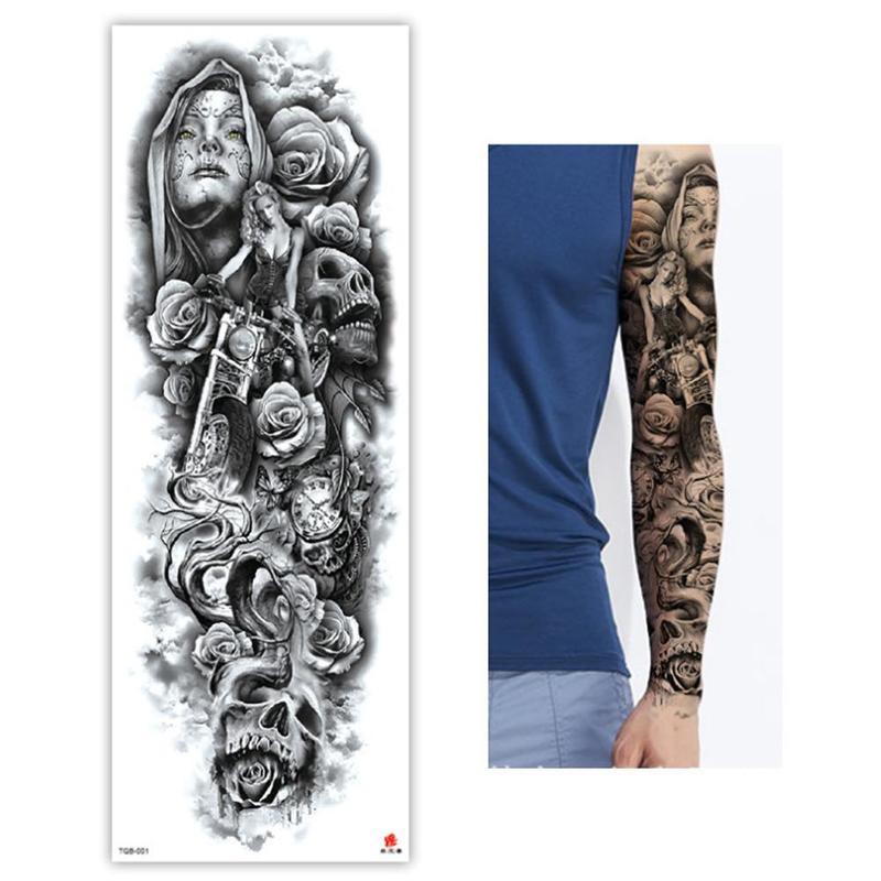Hình Xăm Dán Cánh Tay Phong Cách Cá Tính Chống Thấm Nước 48cm x 17cm | BigBuy360 - bigbuy360.vn