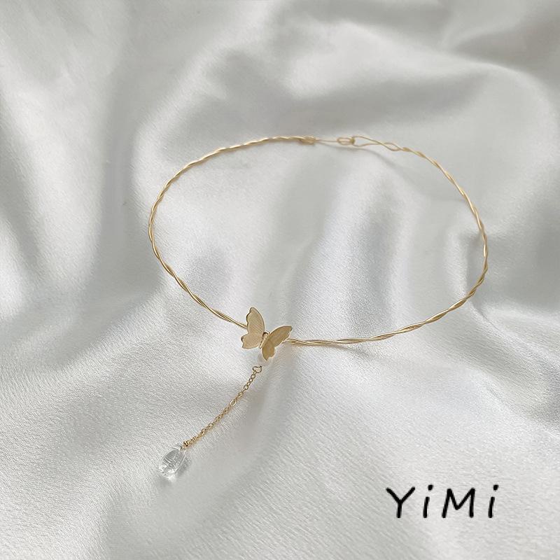 Vòng cổ Mặt Hình Bướm Phong Cách Hàn Quốc