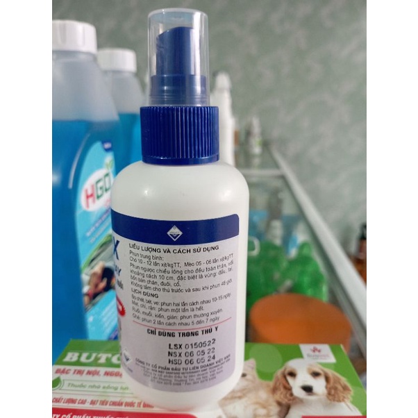 VIATOX Đặc trị Ve, Bọ chét, Chấy, Rận Chó Mèo