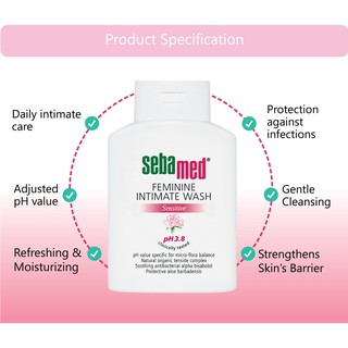 [Sebamed Chính Hãng] Dung Dịch Vệ Sinh Phụ Khoa Sebamed pH3.8 (200ml)