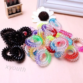 Dây Buộc Tóc Dạng Xoắn Bằng Nhựa Cỡ Nhỏ Lấp Lánh 2 Kiểu Cho Nữ
