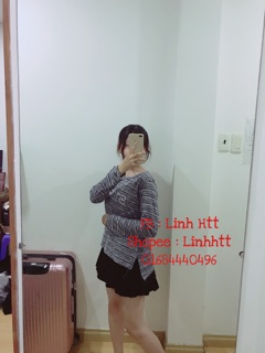Áo thu đông tay dài xẻ bên