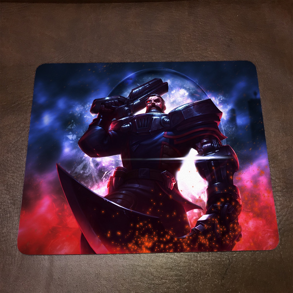 Lót chuột máy tính League of Legends GANGPLANK - Mẫu 1 Mousepad cao su êm ái, nhận in theo yêu cầu