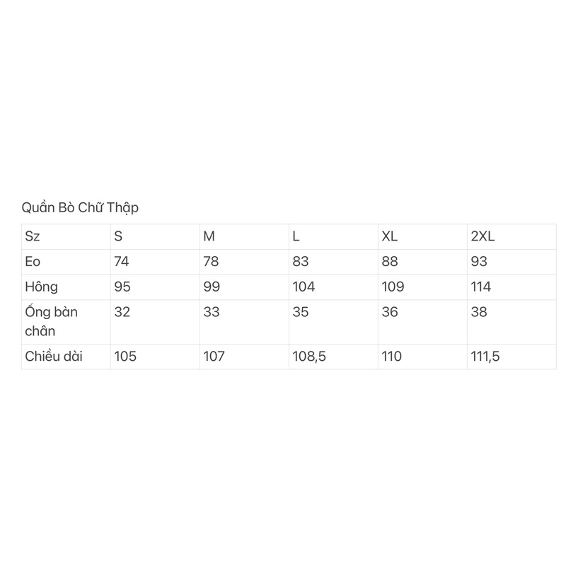 HOT - Quần Bò chữ Thập