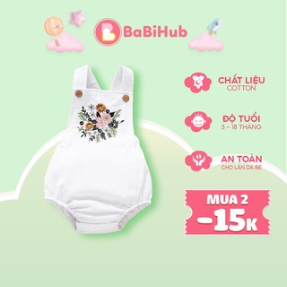 Romper cho bé gái 0-6M nhiều màu, Bộ romper thêu hoa nổi bật, bộ bodysuit liền thân cho bé gái_19873959