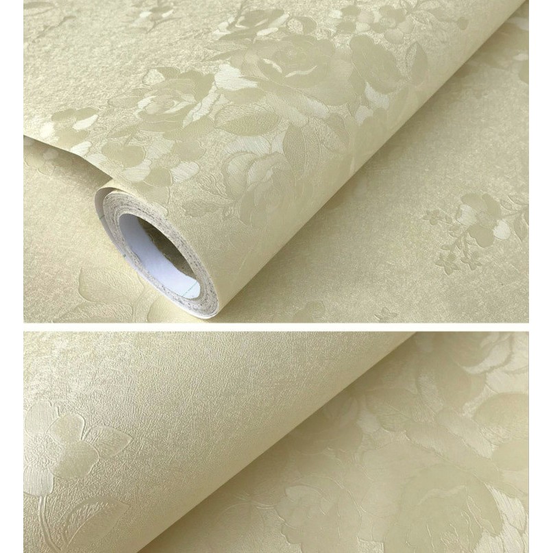 Giấy Dán Tường Hoa Vàng Nổi💖𝑭𝒓𝒆𝒆𝒔𝒉𝒊𝒑💖Decal Dán Tường Phòng Ngủ