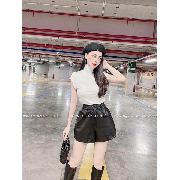Áo ba lỗ thun cổ cao