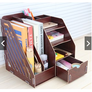 Kệ gỗ để bàn đựng tài liệu sách vở đồ dùng Homebi HB-KG01