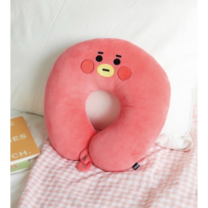 Gối chữ U BT21 Baby Tata Cooky Chimmy Hàng OFFICIAL chính hãng