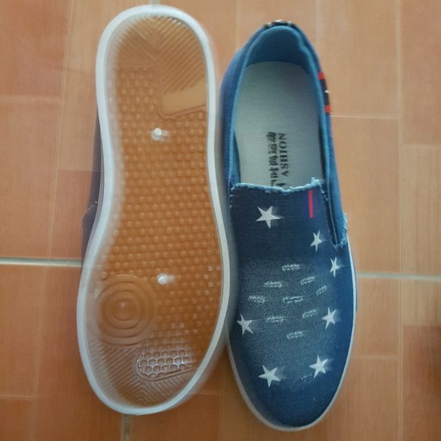 Giày lười jean nam hàng nhập | BigBuy360 - bigbuy360.vn