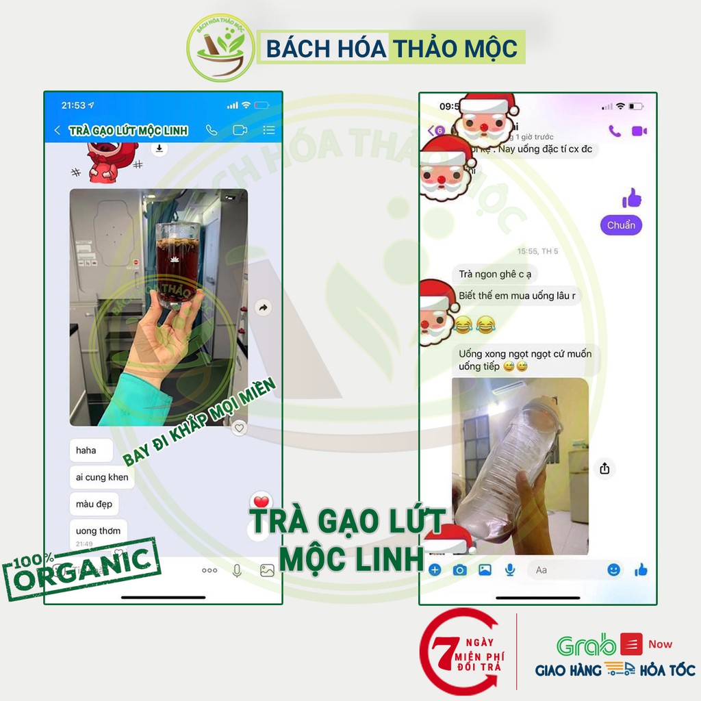 [Tặng 10 túi lọc] Trà Gạo Lứt Đen Đẹp Dáng Cho Mẹ Lợi Sữa Cho Con. 8 Nguyên Liệu Rất Tốt Cho Sức Khỏe. Hộp 600Gr