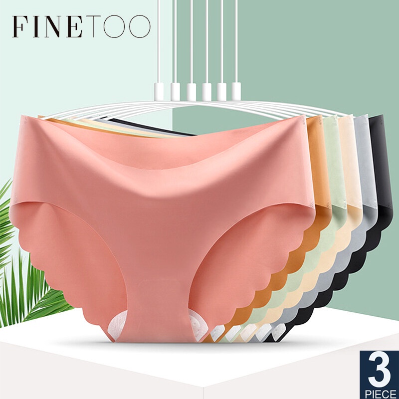 3 Quần lót Finetoo không đường may mềm mại lưng thấp size M -XL dành cho nữ