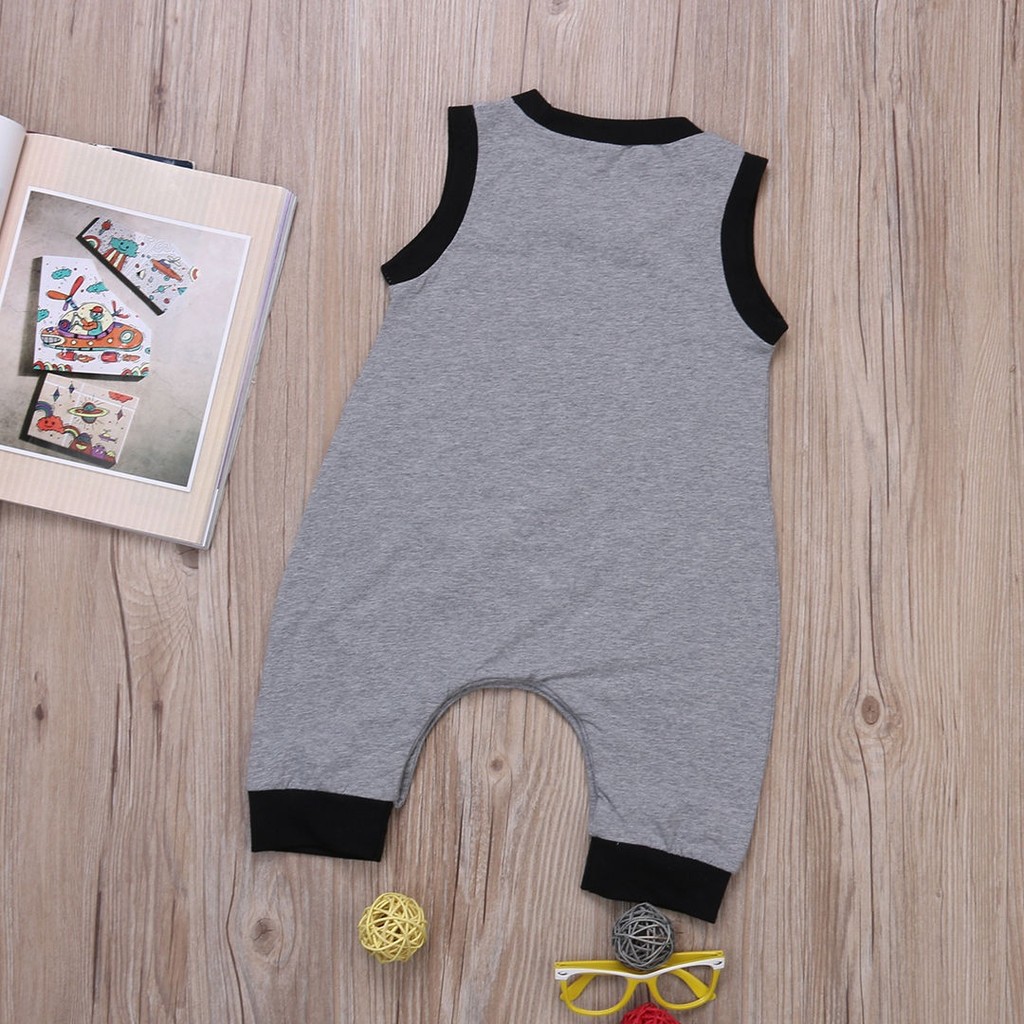 ღ♛ღHot Summer Cute Baby Boys Bear Clothes Sleeveless Bodysuit Jumpsuit Romper Outfits