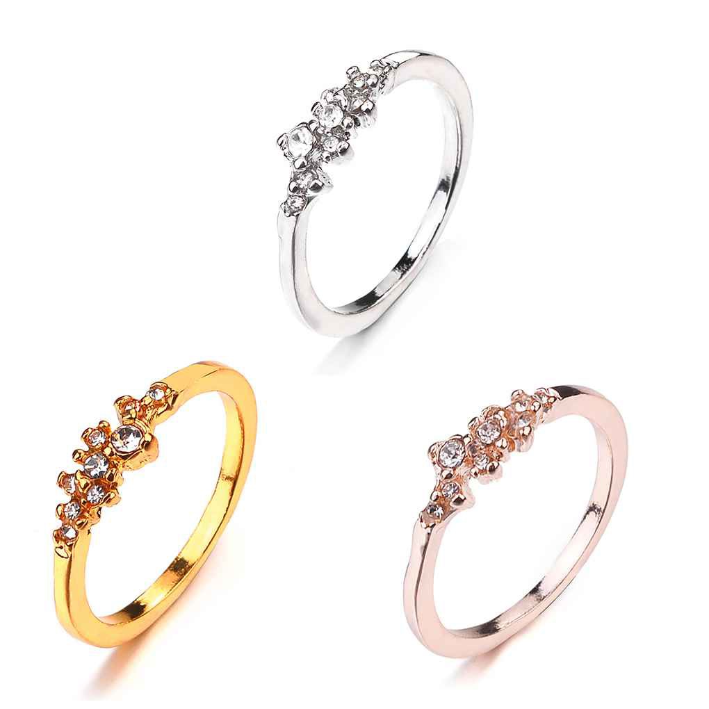 Nhẫn Nữ Đính Đá Pha Lê Cỡ 6 / 7 / 8 / 9 / 10