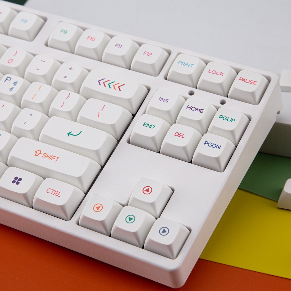 PBT XDA Profile 127 Phím Keycaps Dye Thăng hoa Bố cục ANSI cho bàn phím cơ Công tắc Gateron Kailh Cherry MX