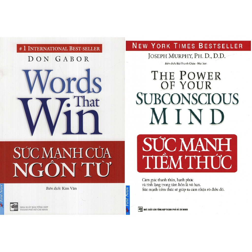 Combo Sách sức mạnh của ngôn từ, sức mạnh tiềm thức