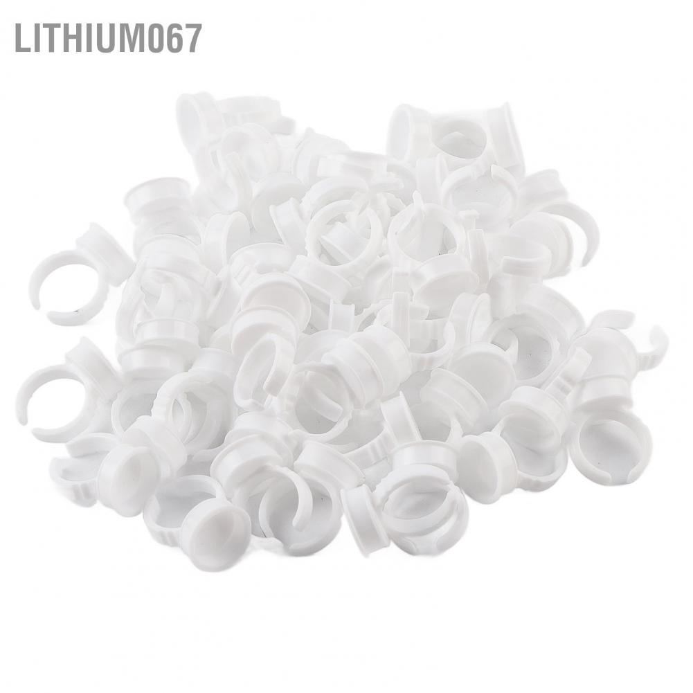 [Hàng mới về] Vòng hình dạng nhẫn đeo tay đựng keo nối mi bằng nhựa dùng một lần