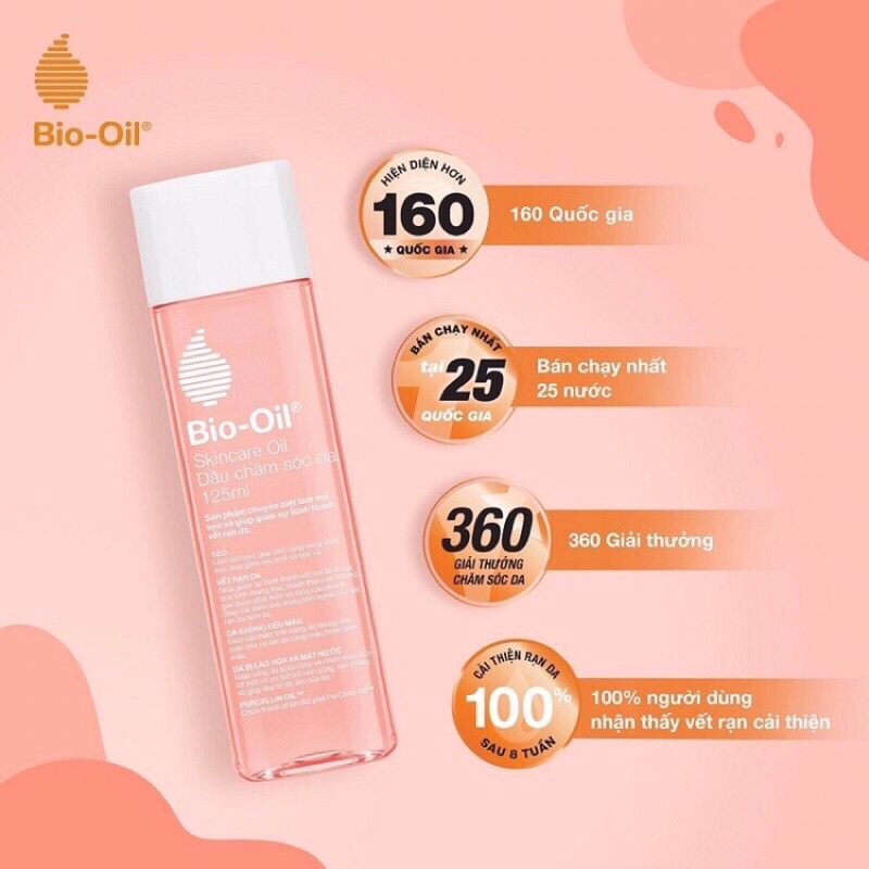 [NỘI ĐỊA ÚC] Bio Oil cho mẹ bầu rạn da, làm mờ sẹo và giảm rạn da cho mẹ bầu, 60ml