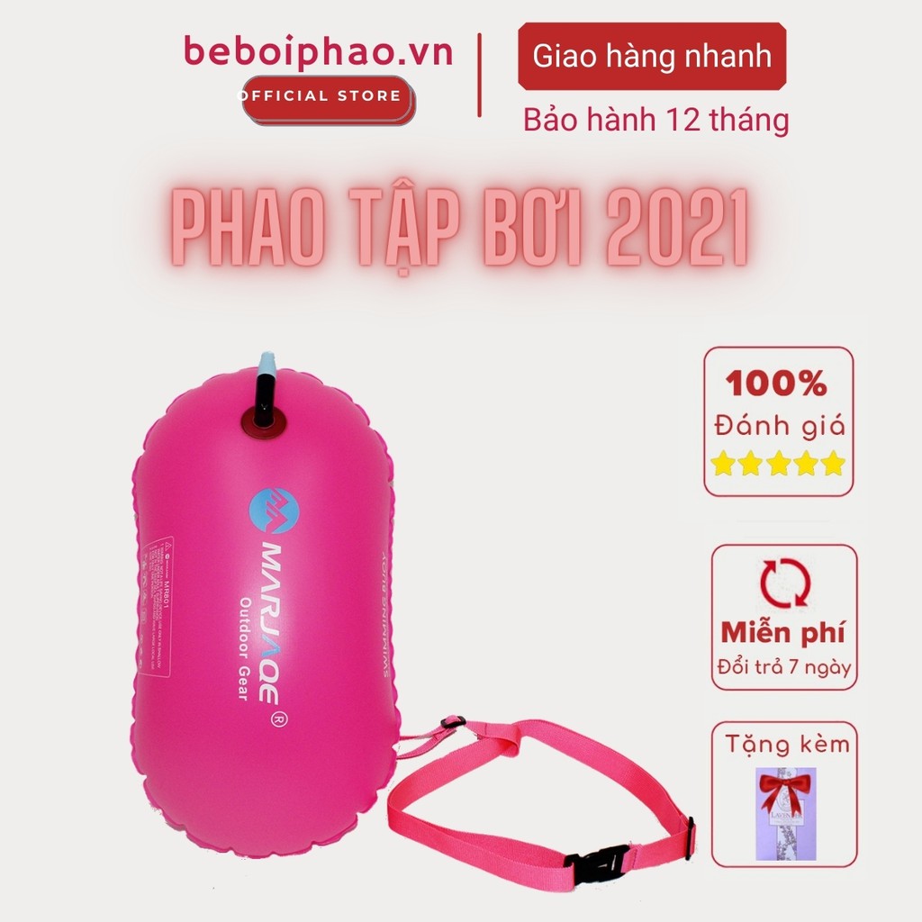 Phao Bơi MARJAQE Hỗ Trợ Tập Bơi, Phao Túi Khí Đơn Giúp Bổ Trợ Cho Người Mới Tập Bơi