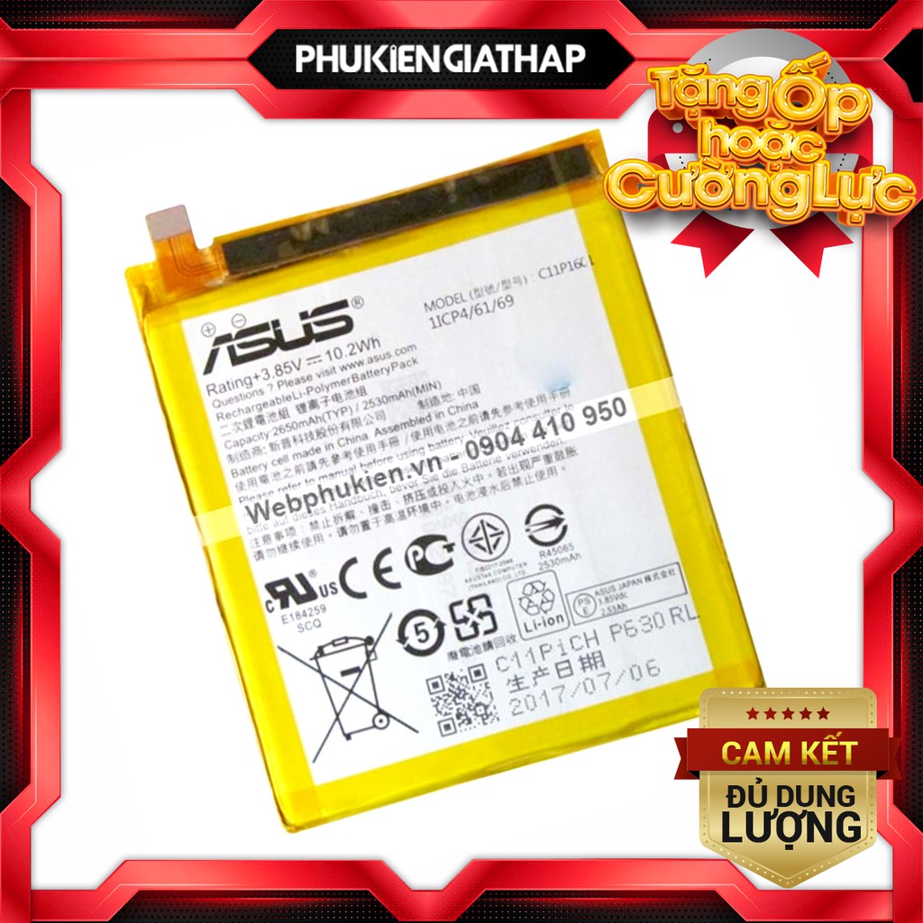 Pin Asus Zenfone 3 5.2 Z017D ZE520KL (C11P1601) - 2650mAh