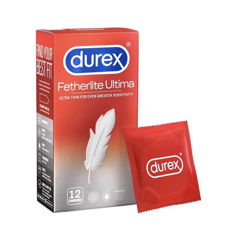 Bao Cao Su Durex Fetherlite Ultima hộp 12 bao chính hãng (Che tên sản phẩm)