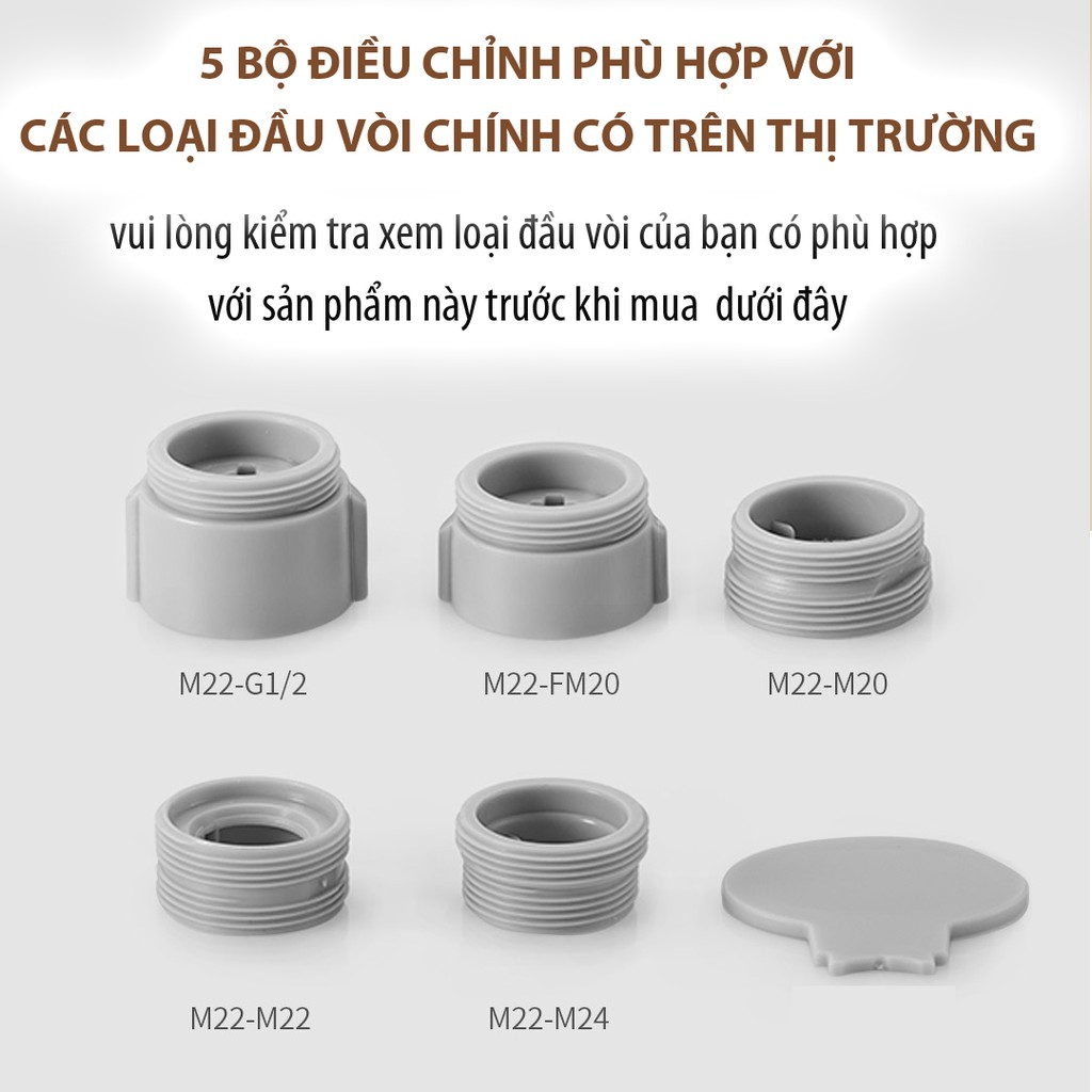 ✅ Đầu vòi tăng áp xoay 360 Xiaomi diiib, đầu vòi rửa chén tạo bọt, tiết kiệm 1/2 nước MIJIA MART