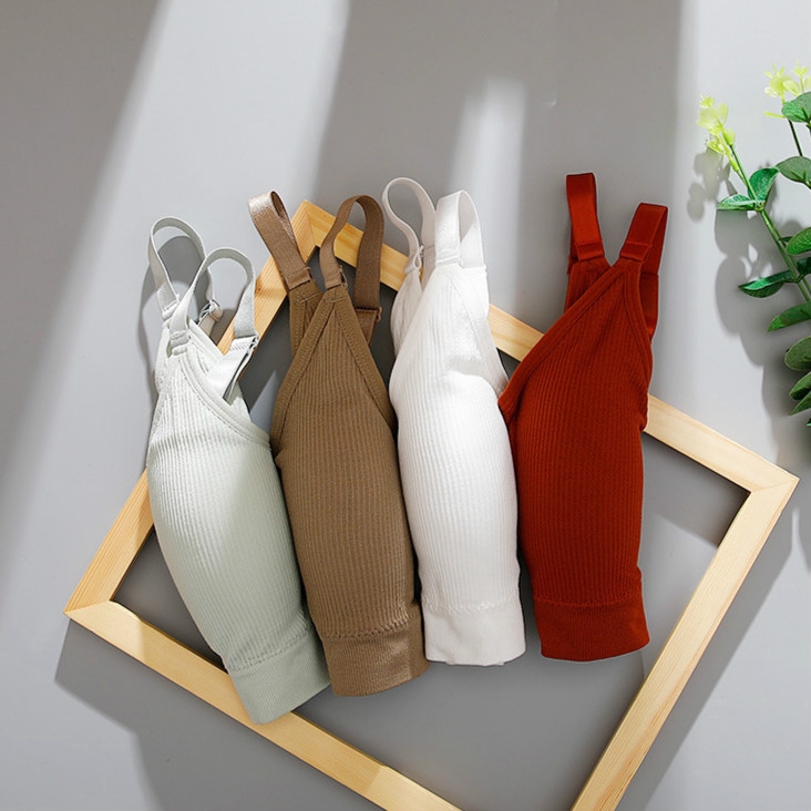 Áo bra SUXI cổ chữ V mềm mại thời trang