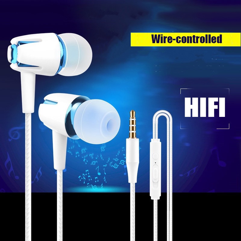 Tai Nghe Nhét Tai Jack 3.5mm Chống Ồn Có Micro Chuyên Dụng Cho Điện Thoại Android