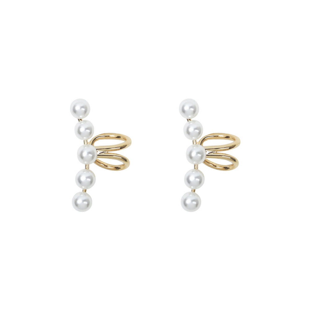 Khuyên vành tai đính ngọc trai thời trang cho nữ