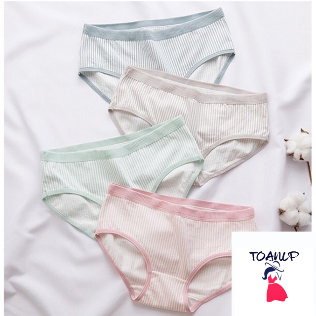 Quần lót cotton kẻ sọc 102 [ Có SiZe
