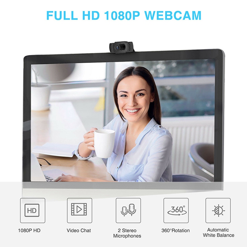 Webcam Usb Hd Gl68 480p Aoni 1080p Kèm Mic