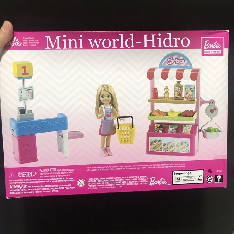 Playsets siêu thị mini búp bê Barbie Chelsea can be anything chính hãng.
