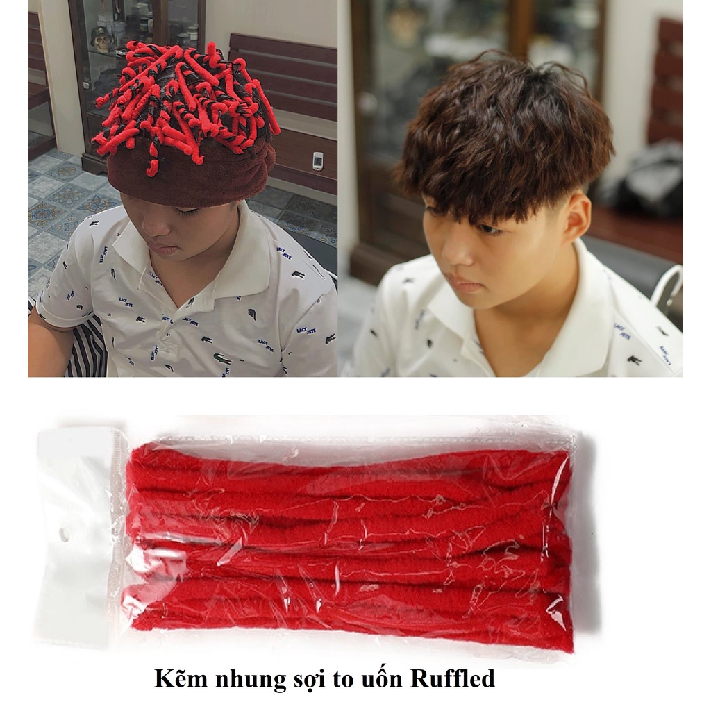 Kẽm nhung uốn tóc sợi to Uốn Sợi Kẽm Ruffled