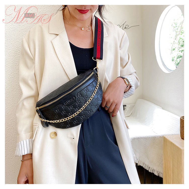 【MAS】New Fashion Ladies Chain Chest bag Popular Shoulder Bag Classic Retro Sling bag korea GD