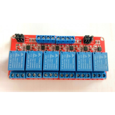 Module kích H-L -24V DC 1/2/4/6/8 Relay với Opto cách ly