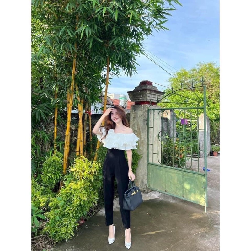 Quần baggy vải cạp bản to full size S M L XL huyen hip