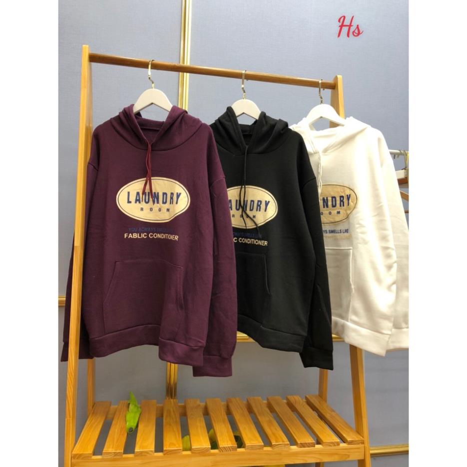 Áo Hoodie Nỉ Unisex LAUNDRYY 3 Màu dưới 65kg - Dáng Rộng Dài Tay Kèm Mu G096 | BigBuy360 - bigbuy360.vn