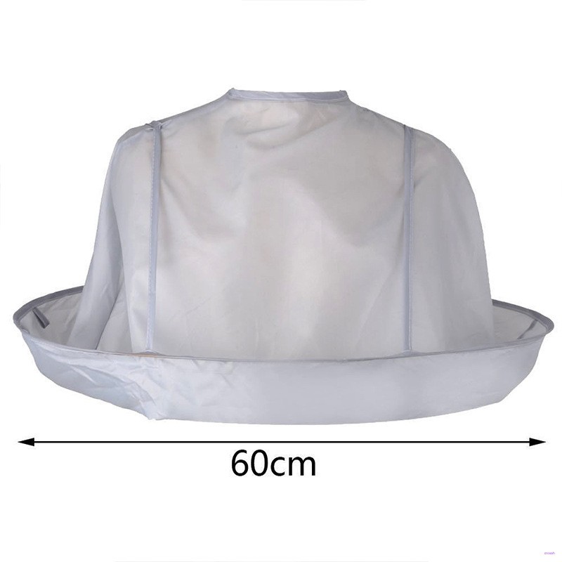 [Hàng mới về] Áo Choàng Cắt Tóc Chống Thấm Nước Có Thể Gấp Gọn Tiện Dụng Dành Cho Người Lớn