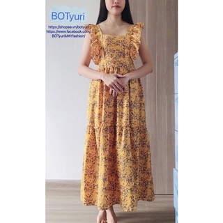 ĐẦM LỤA HOA CÁNH TIÊN (HÌNH SHOP TỰ CHỤP+ freesize 45kg đến 65kg)