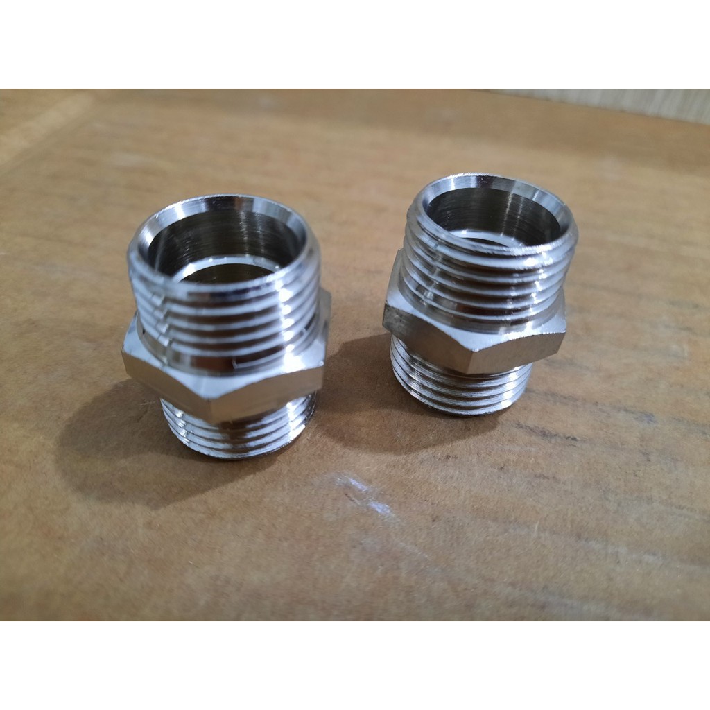 Nối ống 2 đầu ren Italy, Kép đồng ren art.515 phi 21, phi 27, phi 34