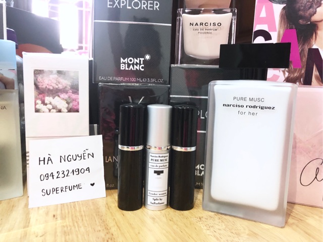 Mẫu thử Nước hoa Narciso Rodriguez Pure Musc 5ml/10ml/20ml EDP Spray [LimitedPerfume] | Thế Giới Skin Care