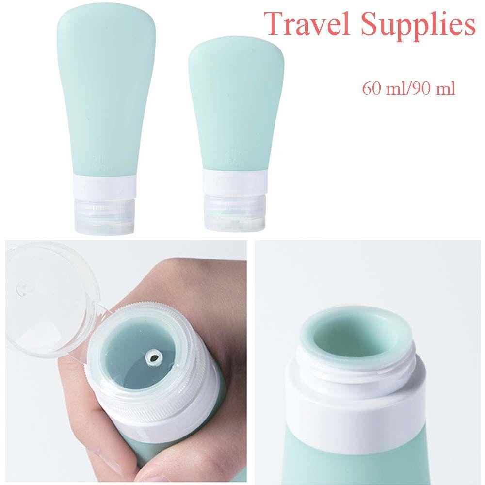 Bình Đựng Nước Rửa Tay Dạng Bóp Bằng Silicone Màu Trơn Dành Cho Bạn Gái
