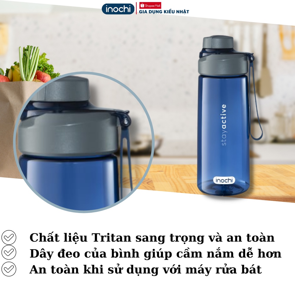 Bình nước thể thao tập gym Kita Boost inochi 700ml cùng sự tham gia của các bình nước khác