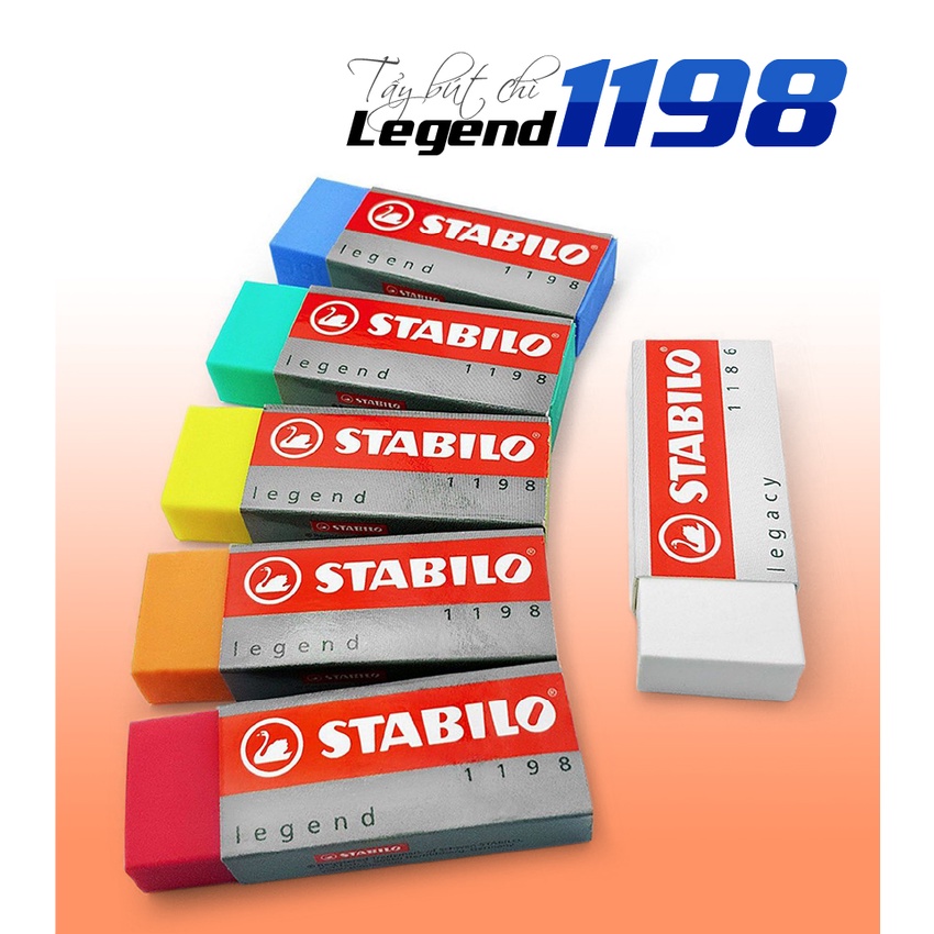 Gôm tẩy STABILO legend 1198 (nhiều màu) ER198